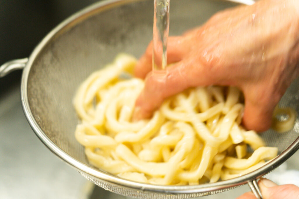 二郎系うどん　体験　河口湖